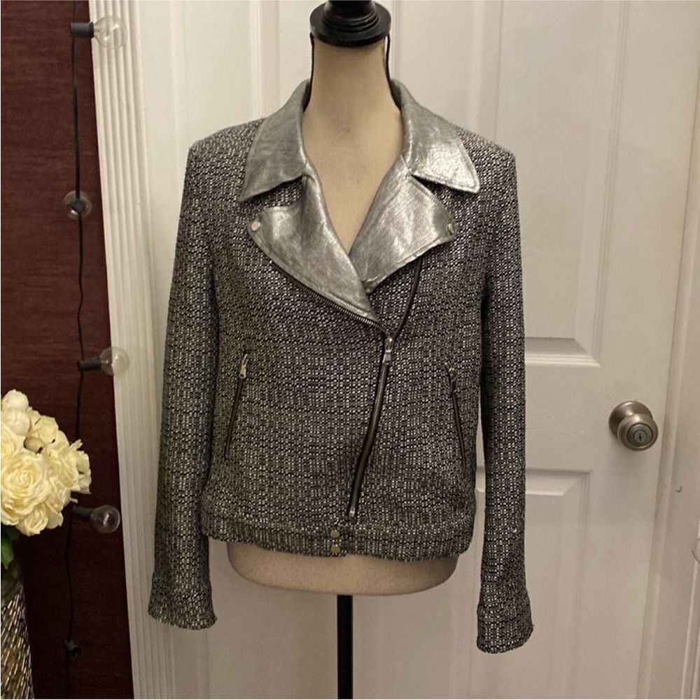 Chattawak Silver and Black Women's Jacket, M